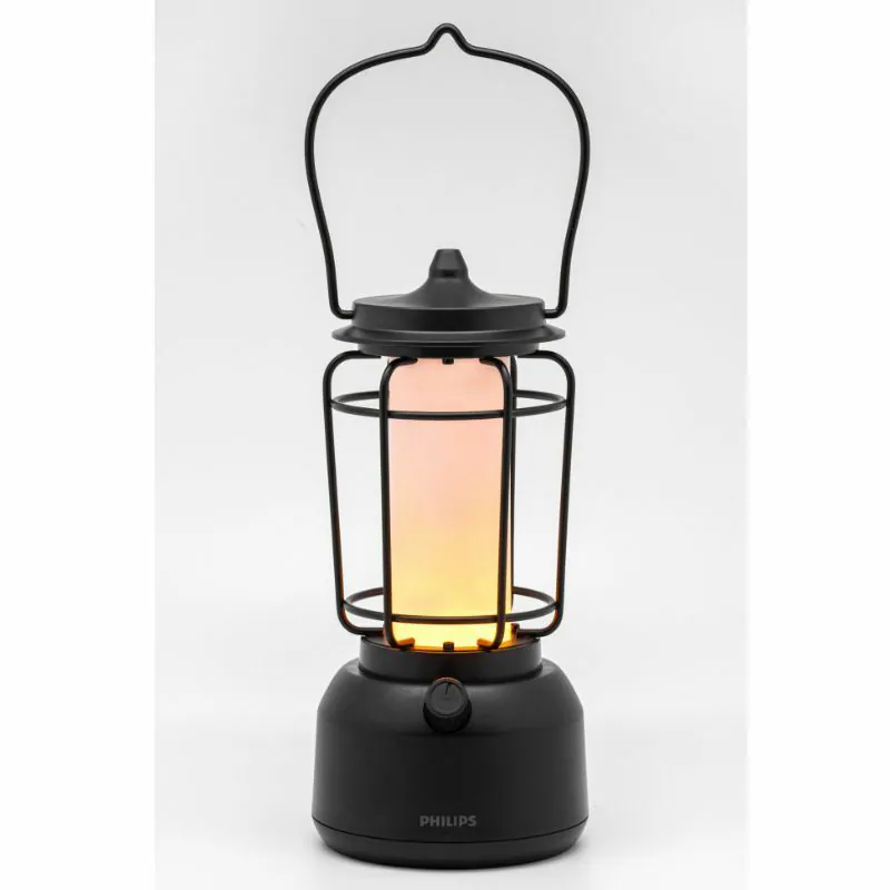 [飛利浦直送 原裝行貨2年保養] Philips 飛利浦 66262 復古露營氣氛燈 (三段式調光 / 暖黃光 / 便攜手提設計) Philips 66262 Vintage LED Camping Lantern (Retro Kerosene Design / 3-Level Dimming / Warm Glow)
