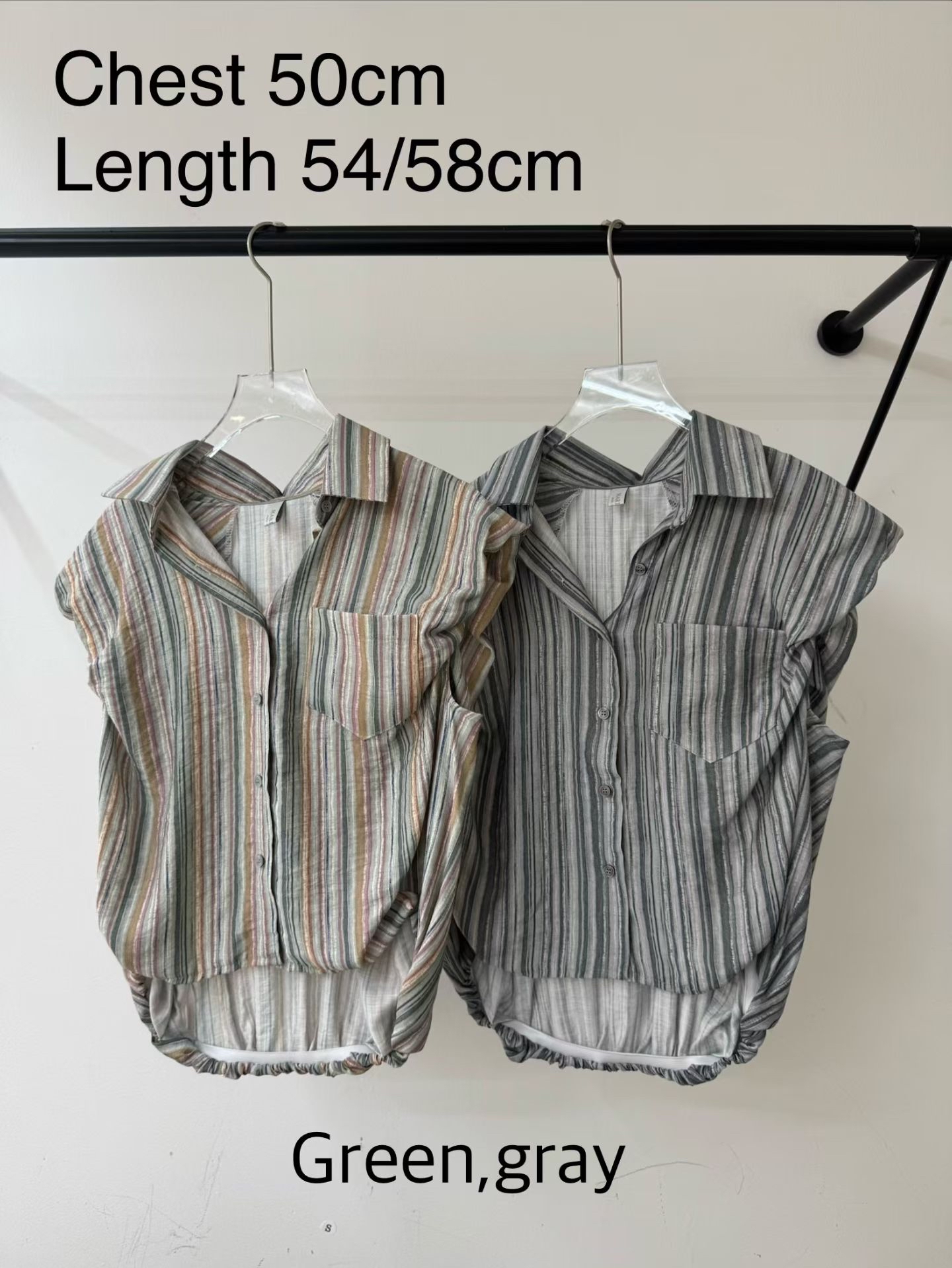 M3 直條皺皺背心