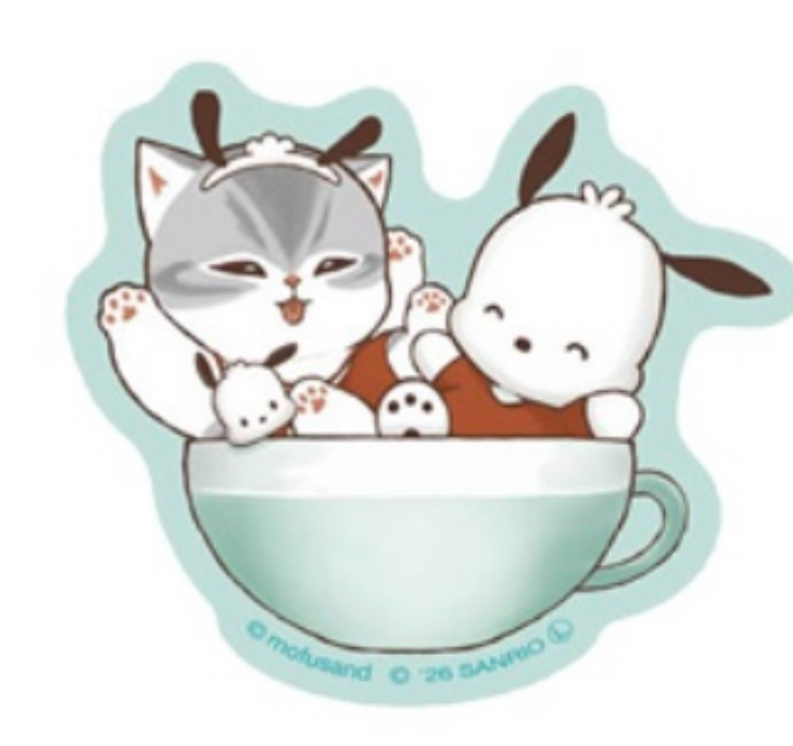 Mofusand 鯊魚貓 貼紙｜預訂