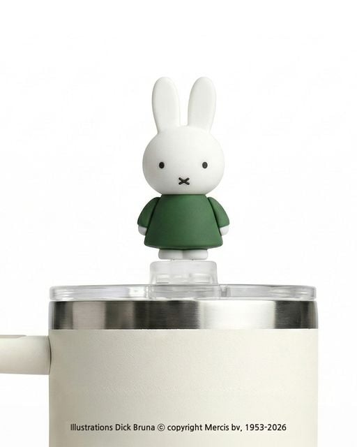 新登場 round 3 [韓國直送] BOC Miffy Matcha Series 887ml 不鏽鋼大杯 (附送飲管公仔及迷你Keyring)