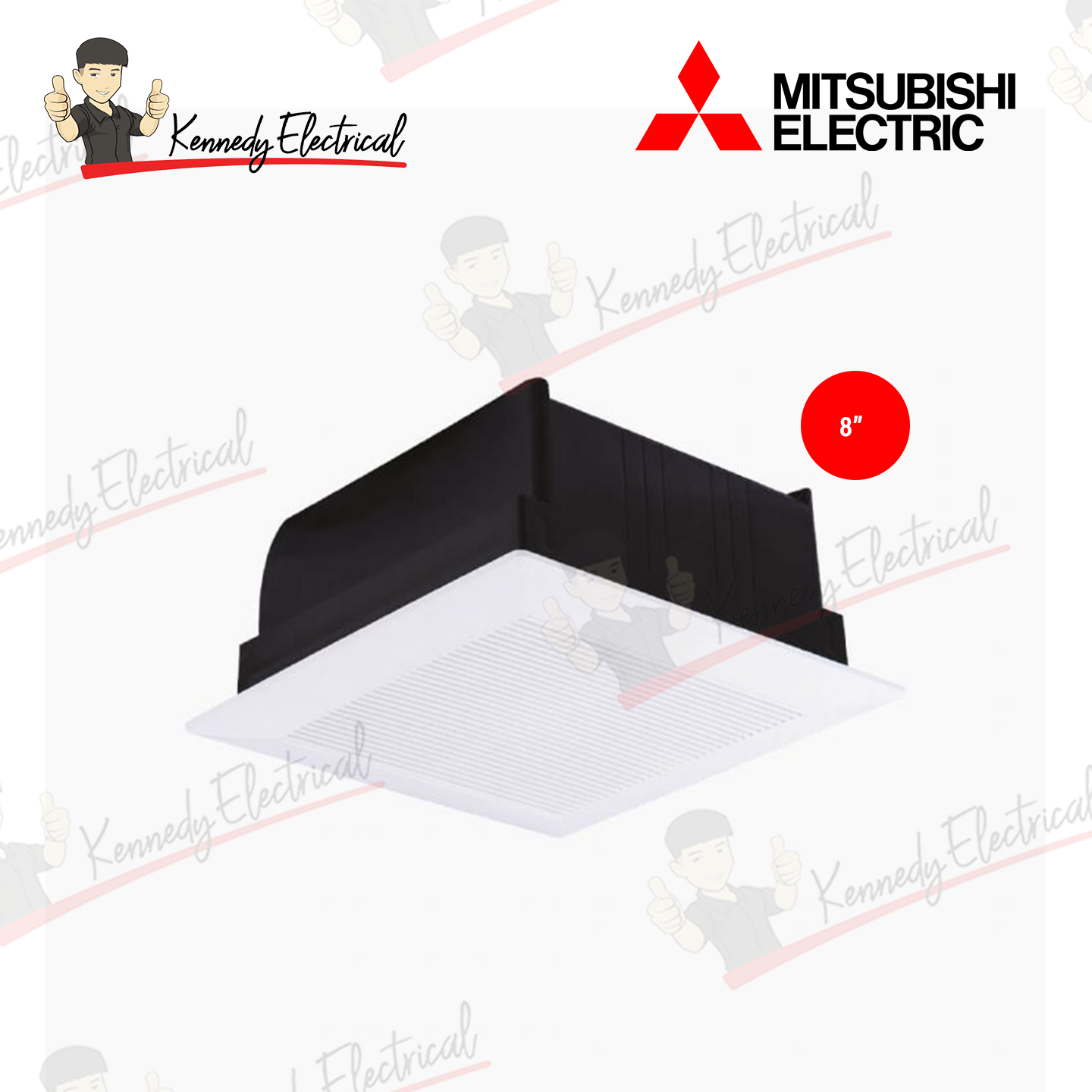 Mitsubishi 8" Automatic Shutter Exhaust Fan EX-20SSCT