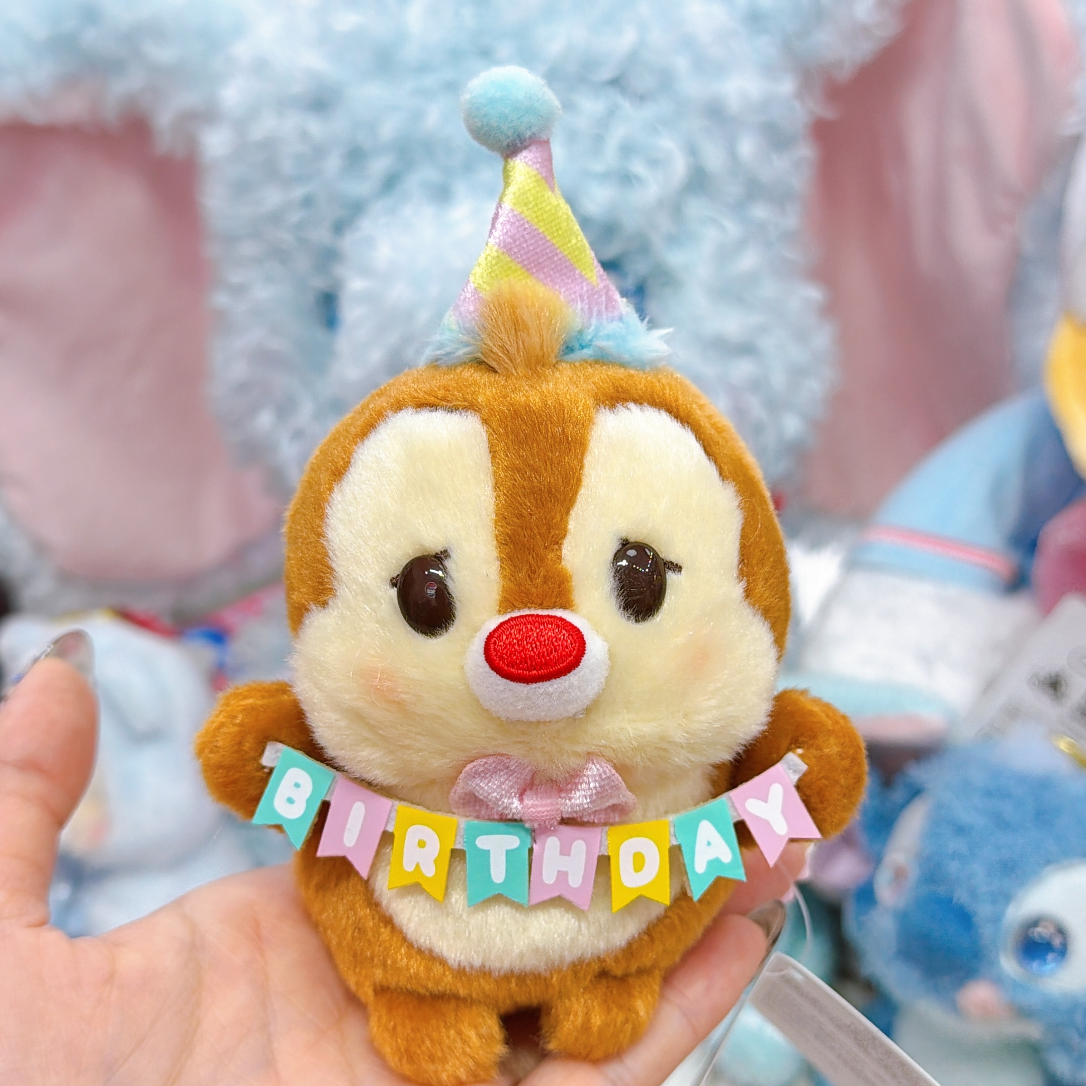 日本直送東京迪士尼chip and dale 生日公仔