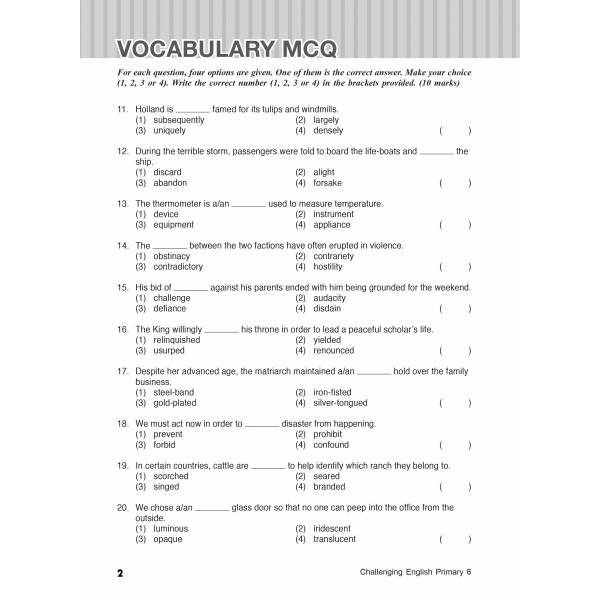 Challenging English Primary 6 (2nd Ed)