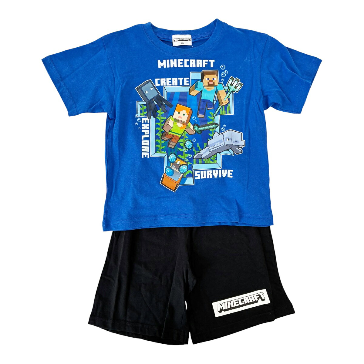🆕【⭐訂購⭐】🌀 🇯🇵 日本直送 #Minecraft "Create Explore Survive" 短袖家居服套裝［2款選］🌀 [PLEA-0136] [260525]