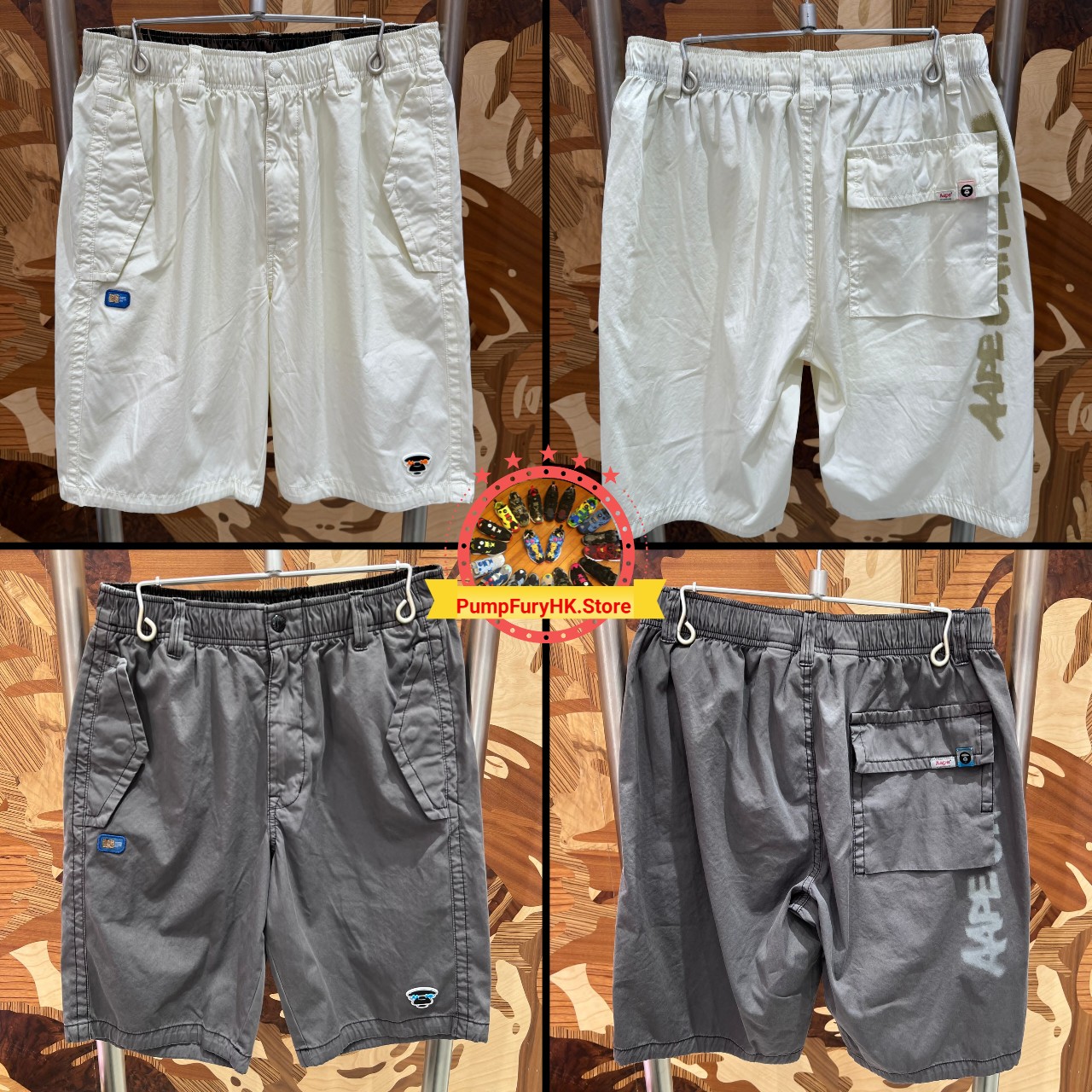 AAPE AAPEUNVS logo shorts (D614)
