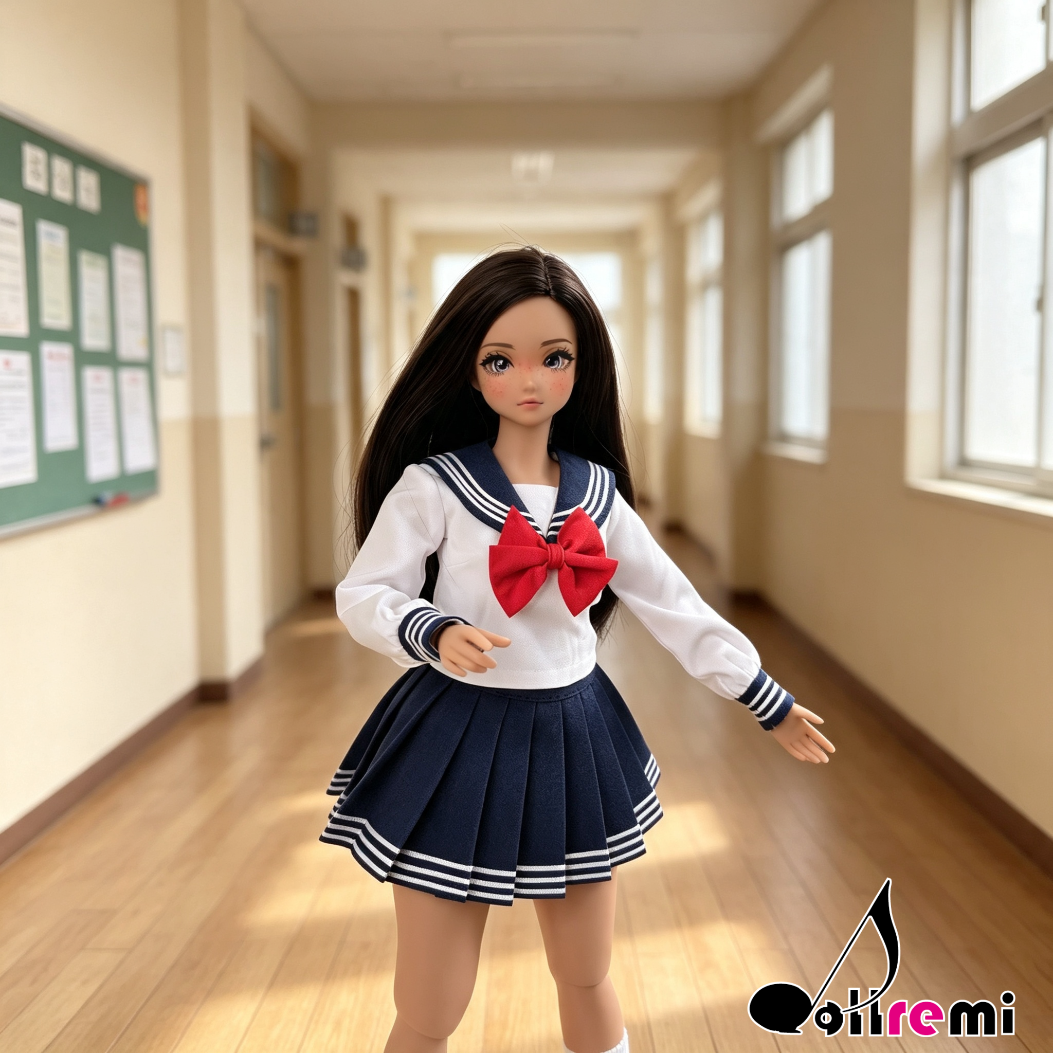【dollremi】(P025) 長袖校服 Long-sleeved school uniform