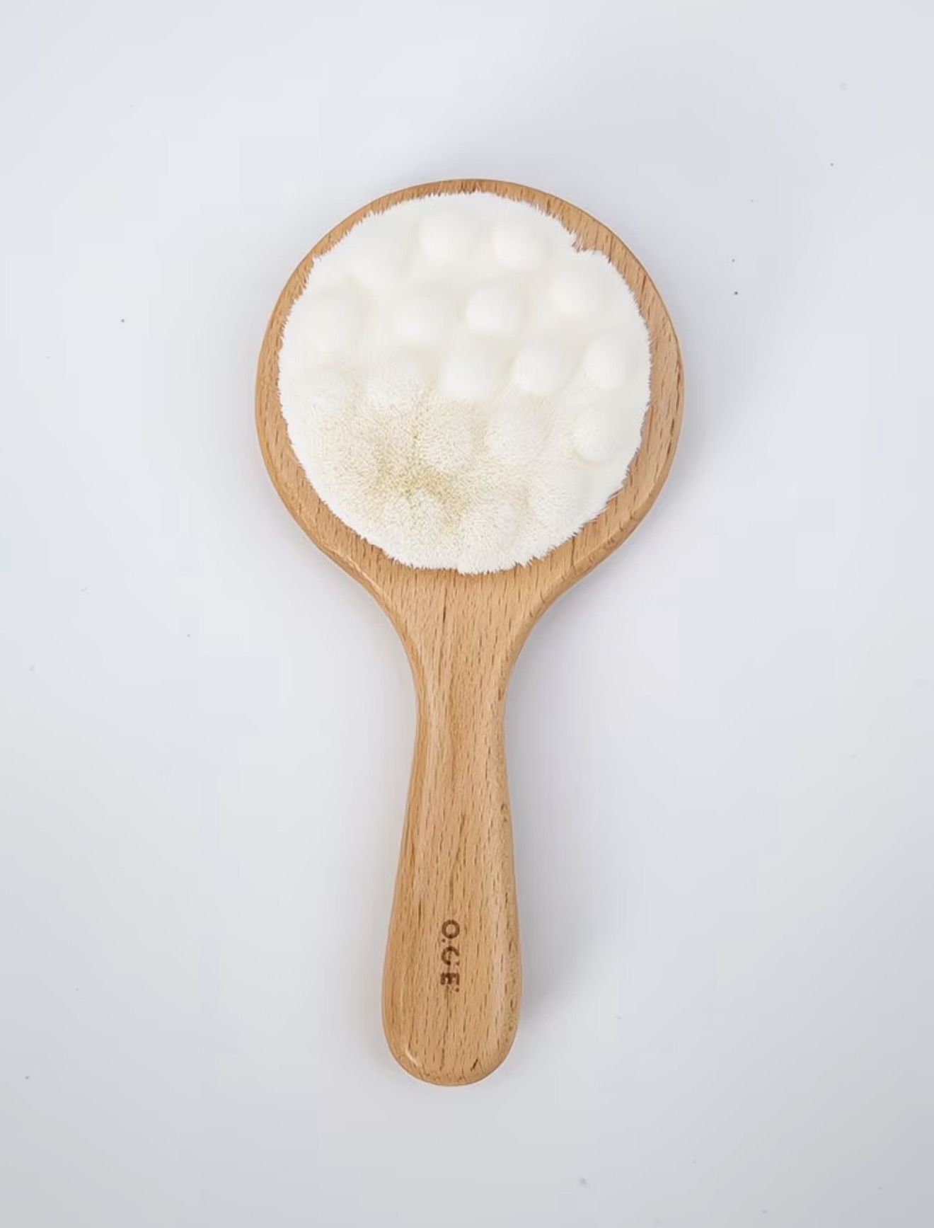 Breath Wood Series Beech Short Handle Face Brush