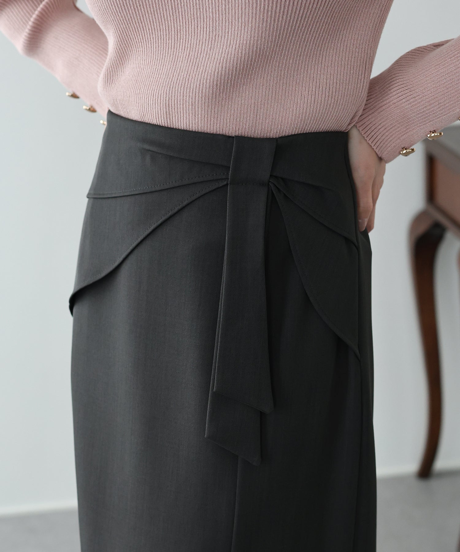 <JP> OL上班推薦！Lovely Bowknot Skirt * 3色入 <預購>