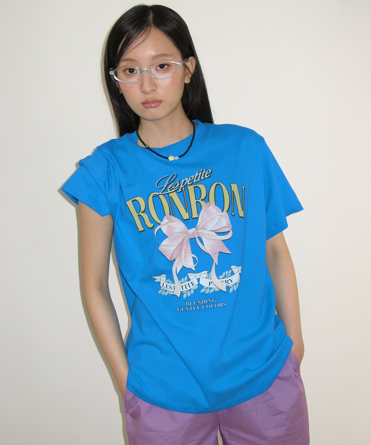 🇰🇷訂購｜ronron 26SS｜VINTAGE DOUBLE RIBBON BASIC FIT T SHIRT 4色 