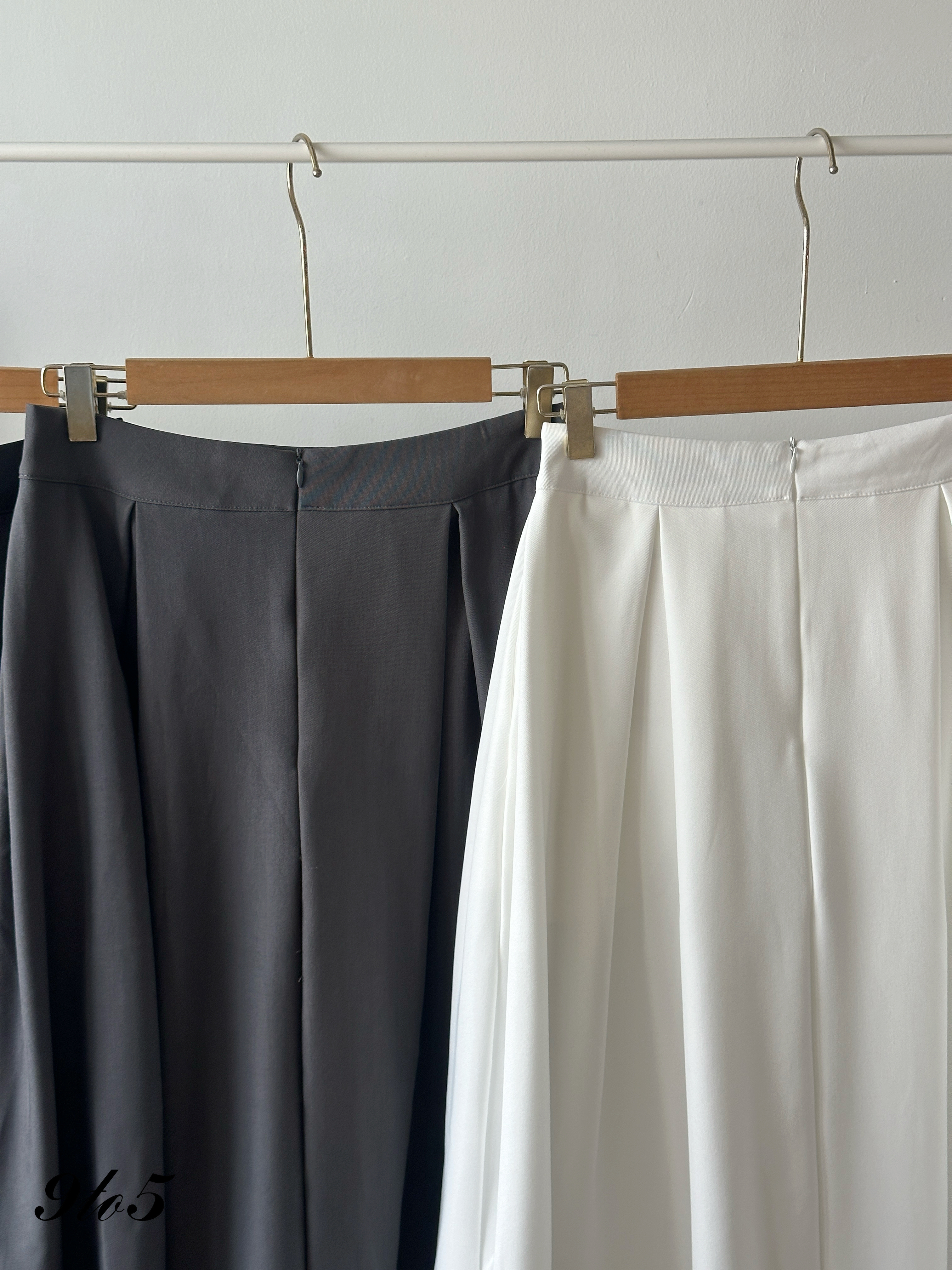 S1967 A Line Pleated Skirt - 3 Colors 