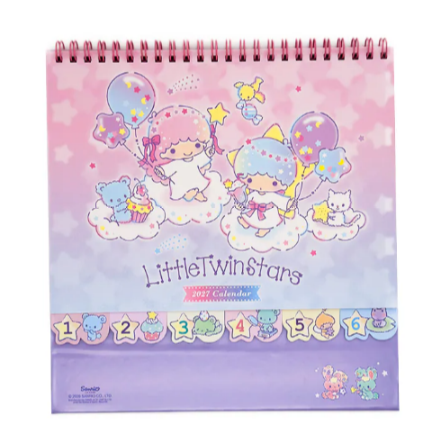 LITTLE TWIN STARS 2027年 座檯月曆 