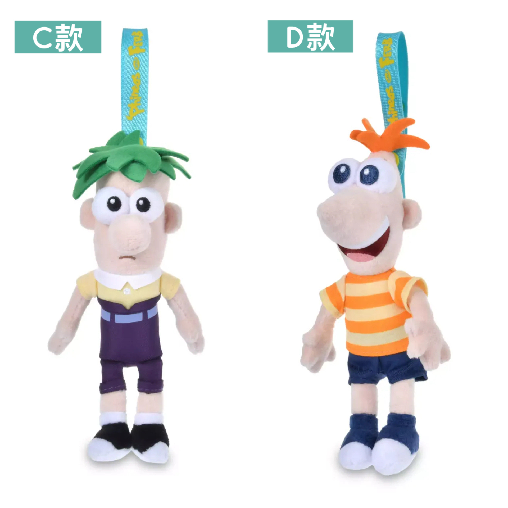 日本預訂📍日本迪士尼PHINEAS ＆ FERB系列 - 公仔吊飾 18/8日本開售