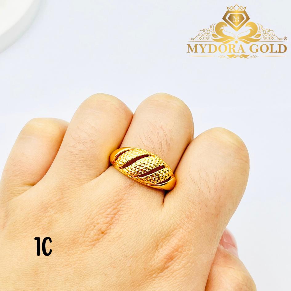 MYDORA Cincin Dome Pahat (5G) l EMAS 916/22K