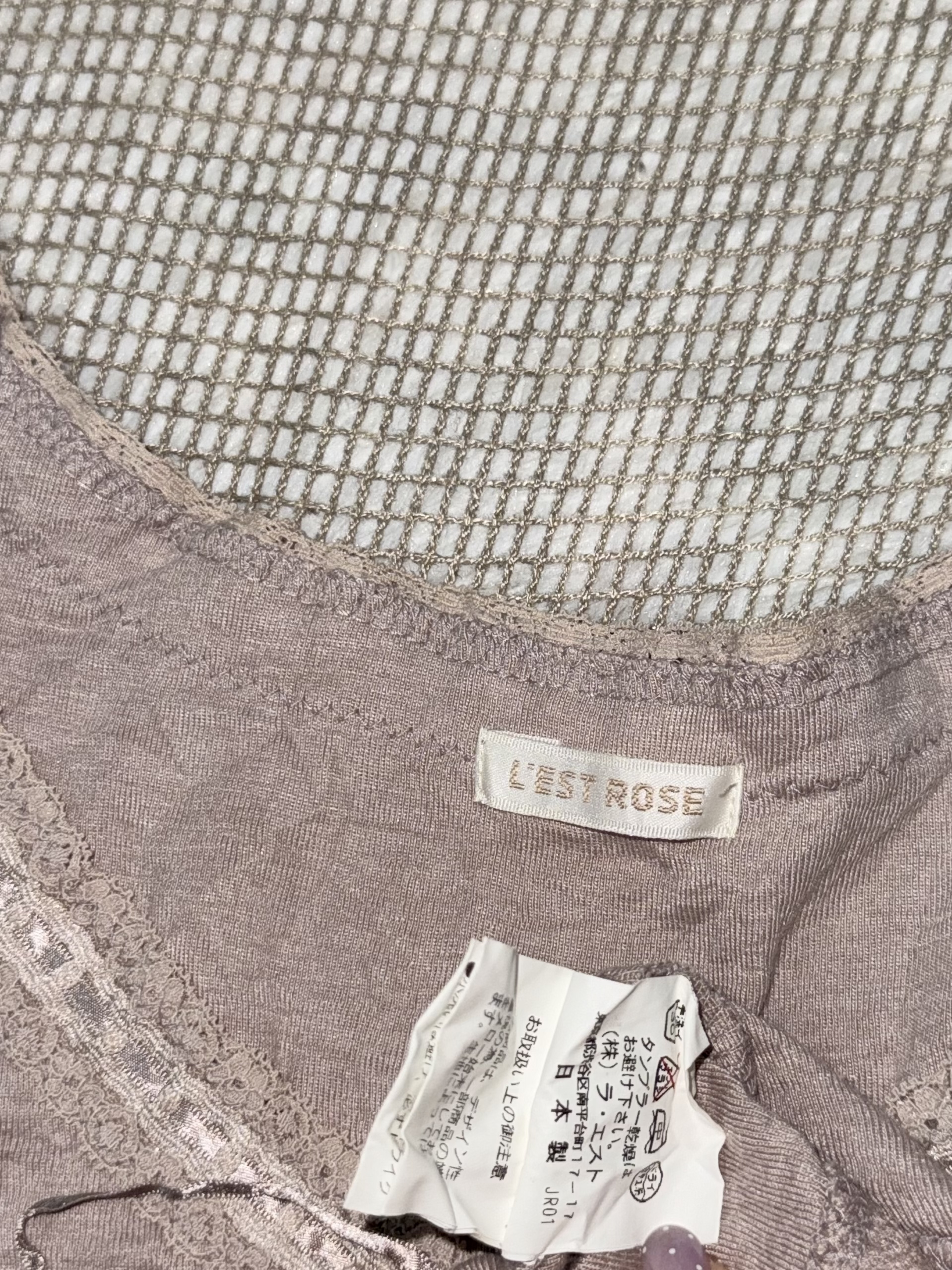 Dusty Rose Flutter Sleeve Ruched Hem Top with Lace