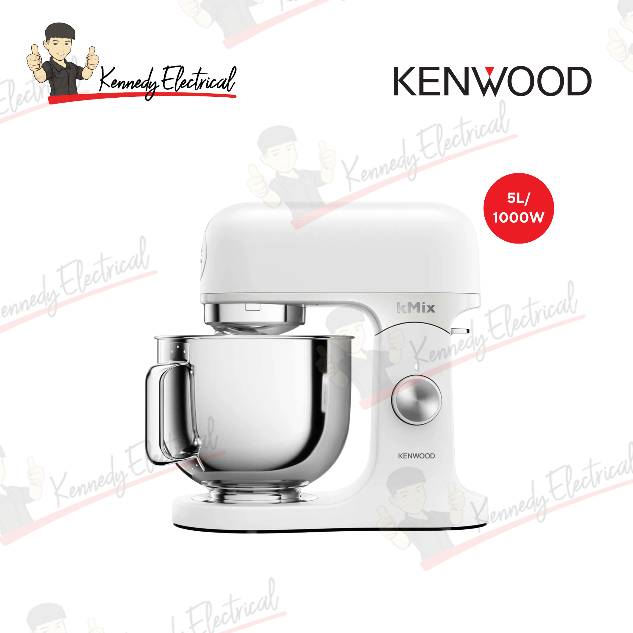 Kenwood 5L 1000W kMix Stand Mixer Red (KMX751ARD)