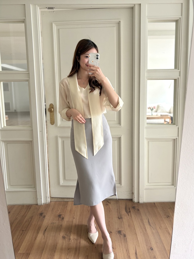 Pastel Mermaid Skirt (Misty Blue)