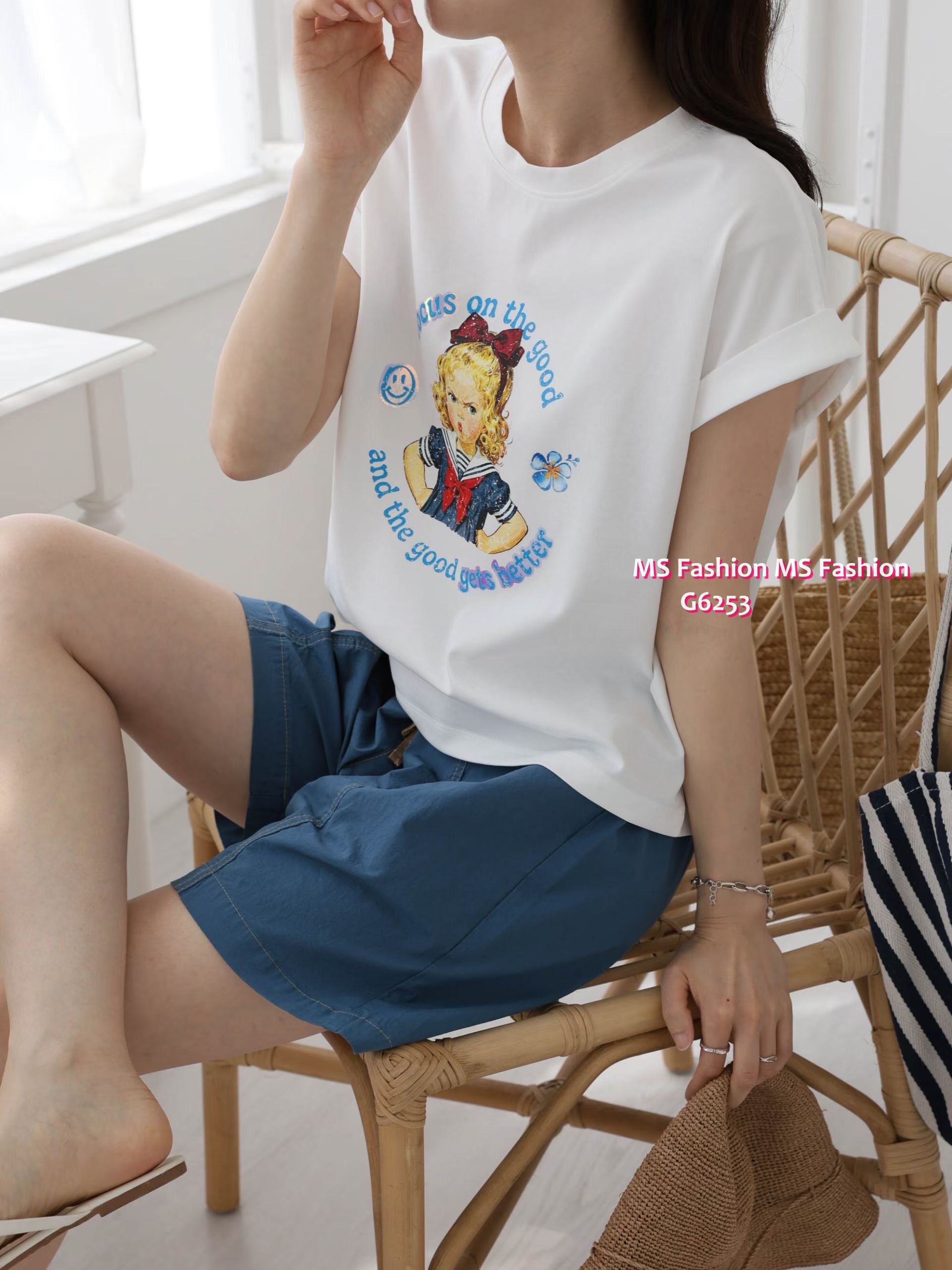 G6253 韓國🇰🇷可愛女仔print top