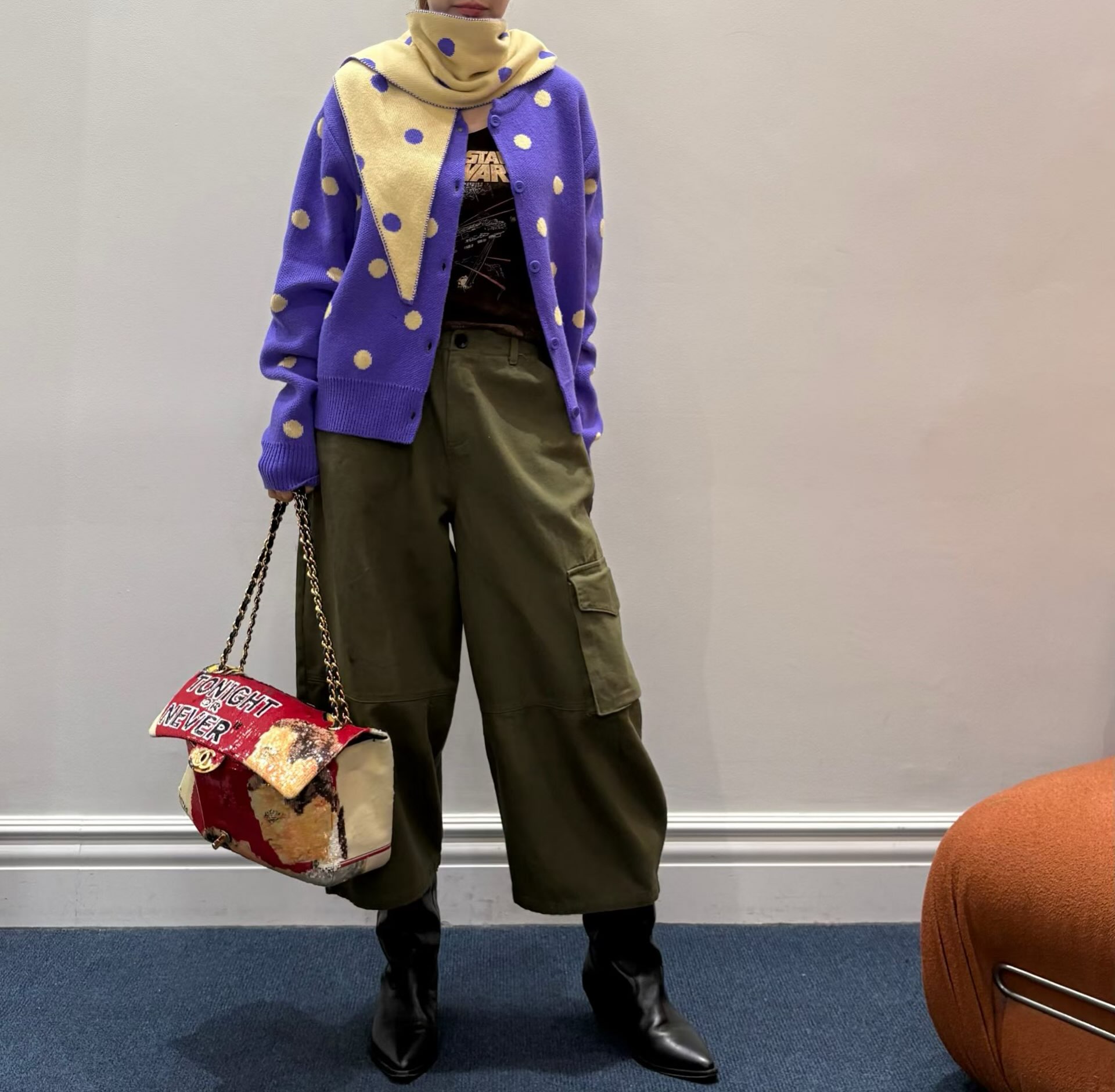 (2026FW) 2ND K - CARDIGAN WITH SCARF