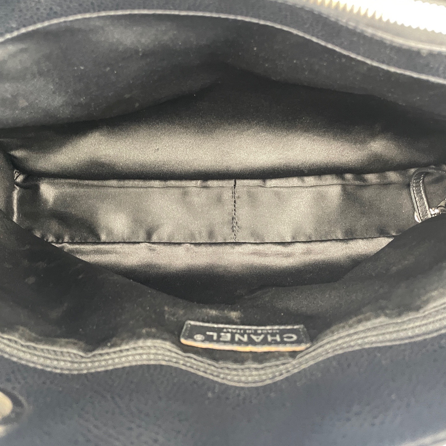 【預訂貨品】Chanel 黑金Gst荔枝紋牛tote bag