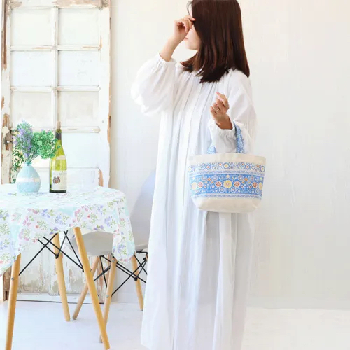 日本品牌🗾印度🇮🇳製造東歐傳統刺繡設計手拎帆布包現貨😍