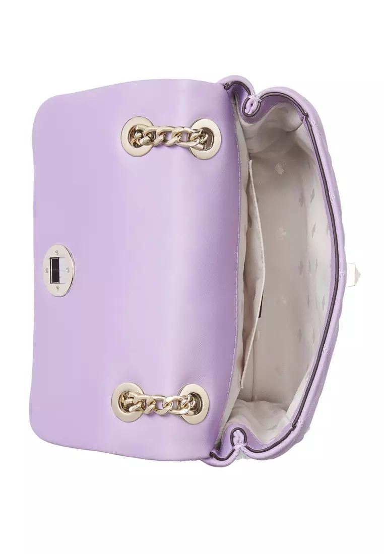 香港現貨-Kate Spade Natalia small flap Shoulder bag / crossbody light purple color