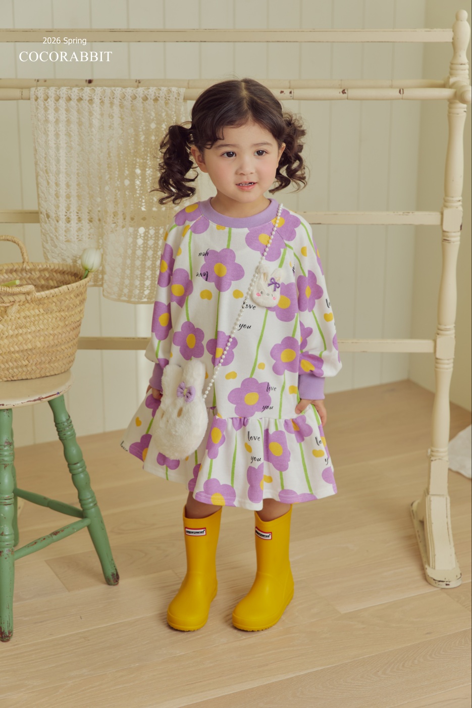 花花兔仔連身裙