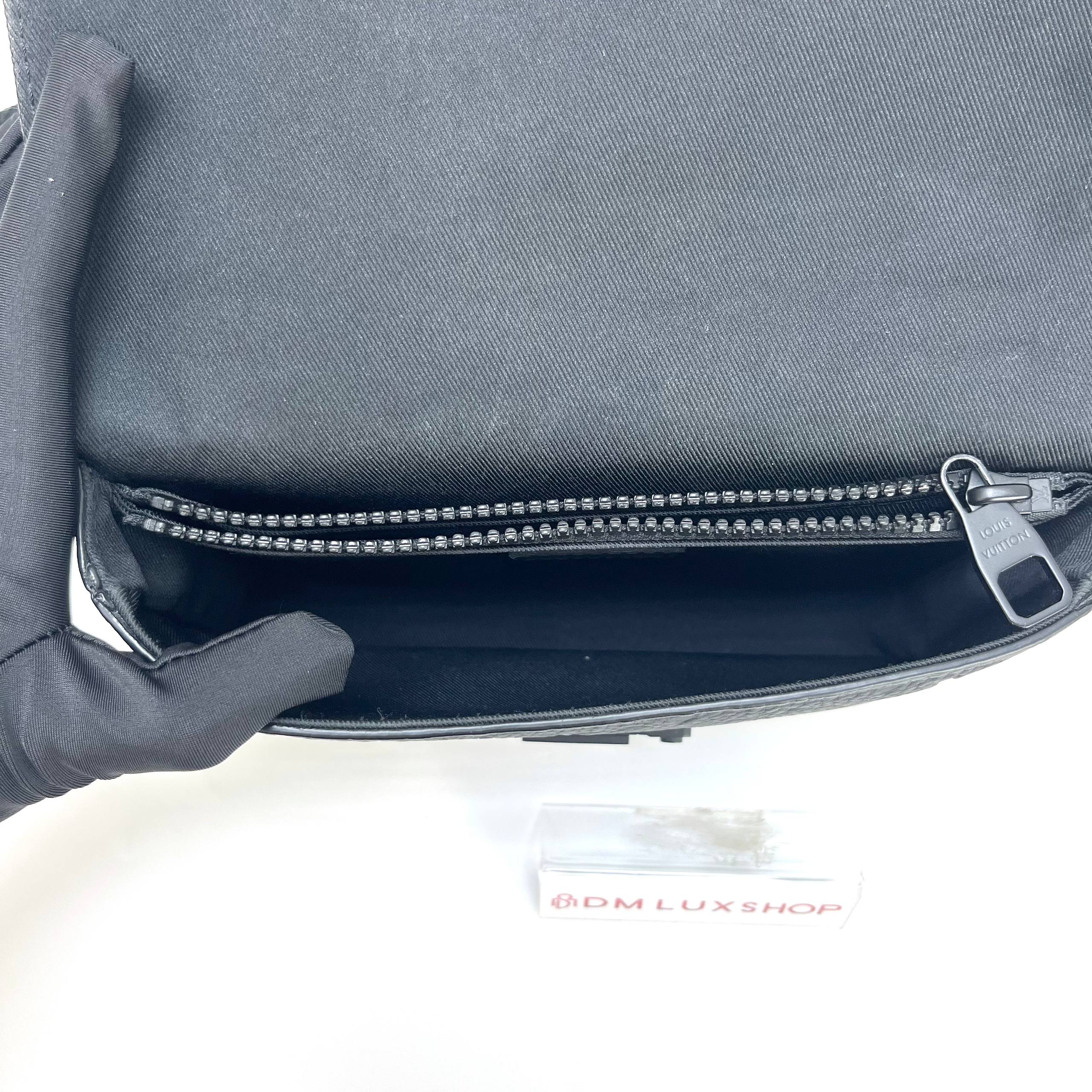 LV Black Taurillon S Lock Sling Bag