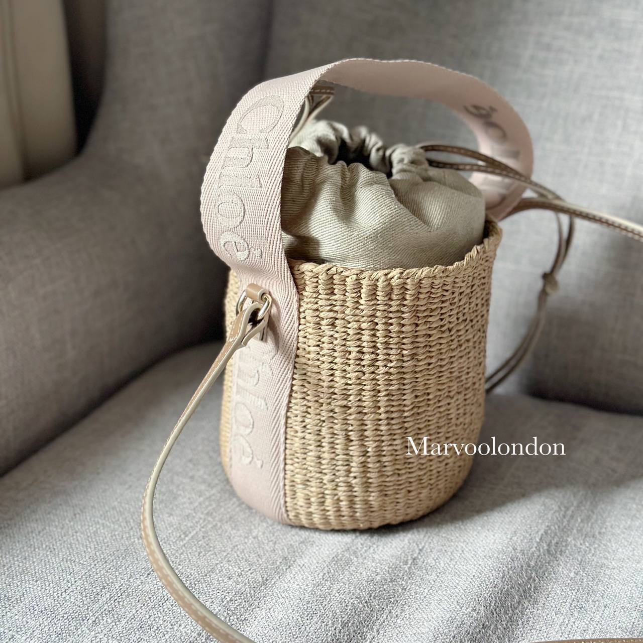 限時優惠✨訂貨❤️Chloe woody basket 🔖Color : Blushy Beige