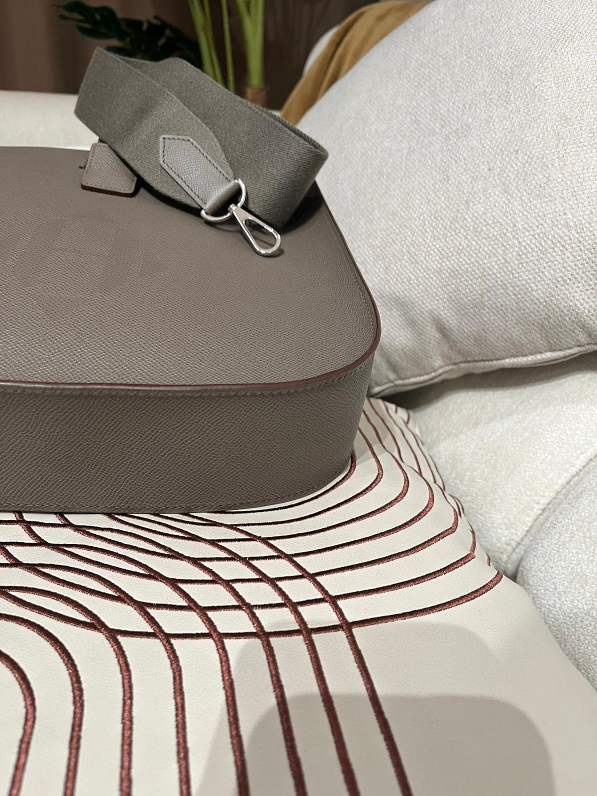 hermes Evelyn Sellier Stamp C ETAIN 100%Authentic,98%new ✅dust bag ✅box 