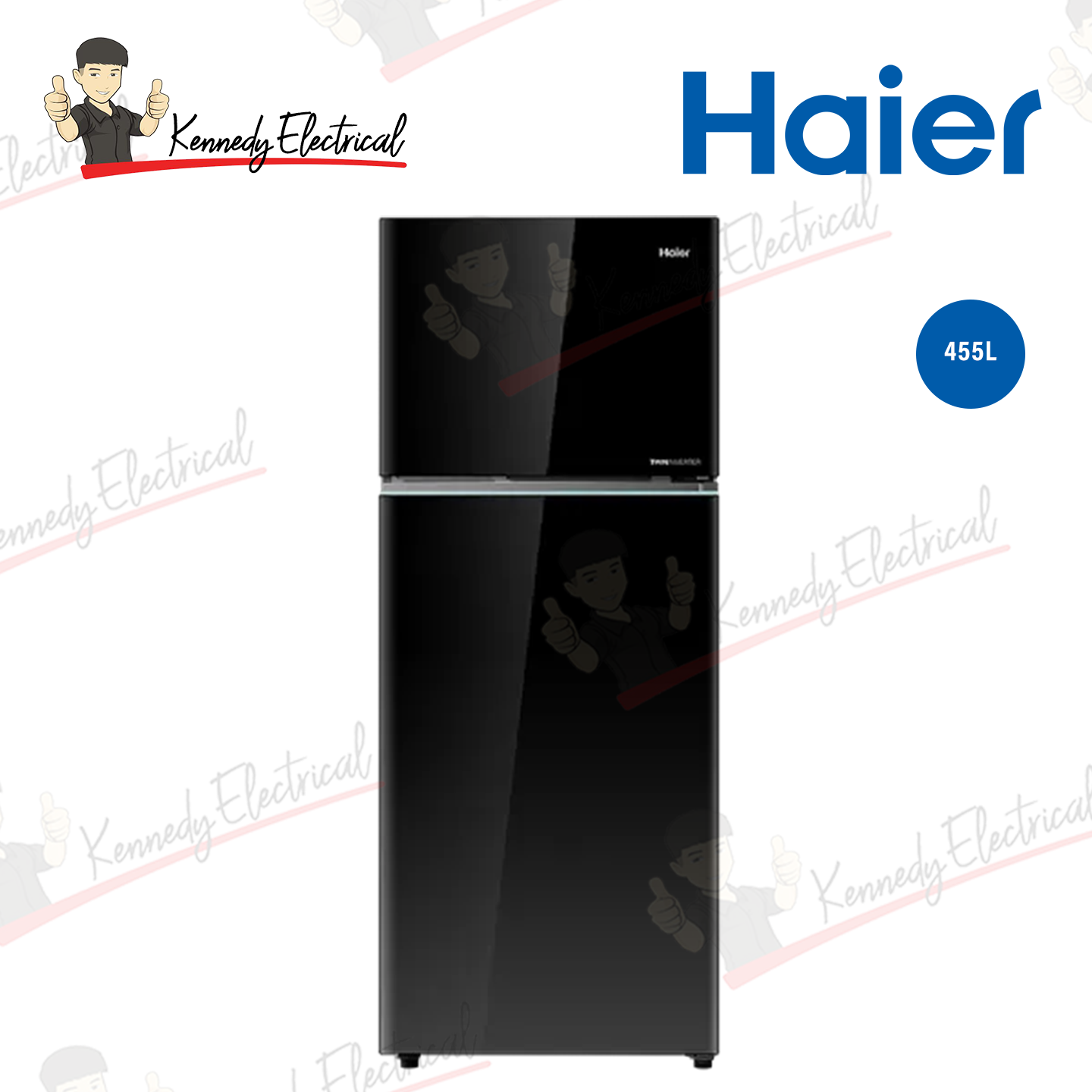 Haier 515L Twin Inverter Glass Door Fridge (HRF-IT515MG)