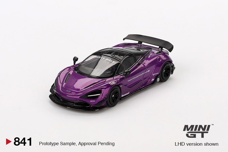 Mini GT 1/64  McLaren 720S LB★Works Purple  - MGT00841-R
