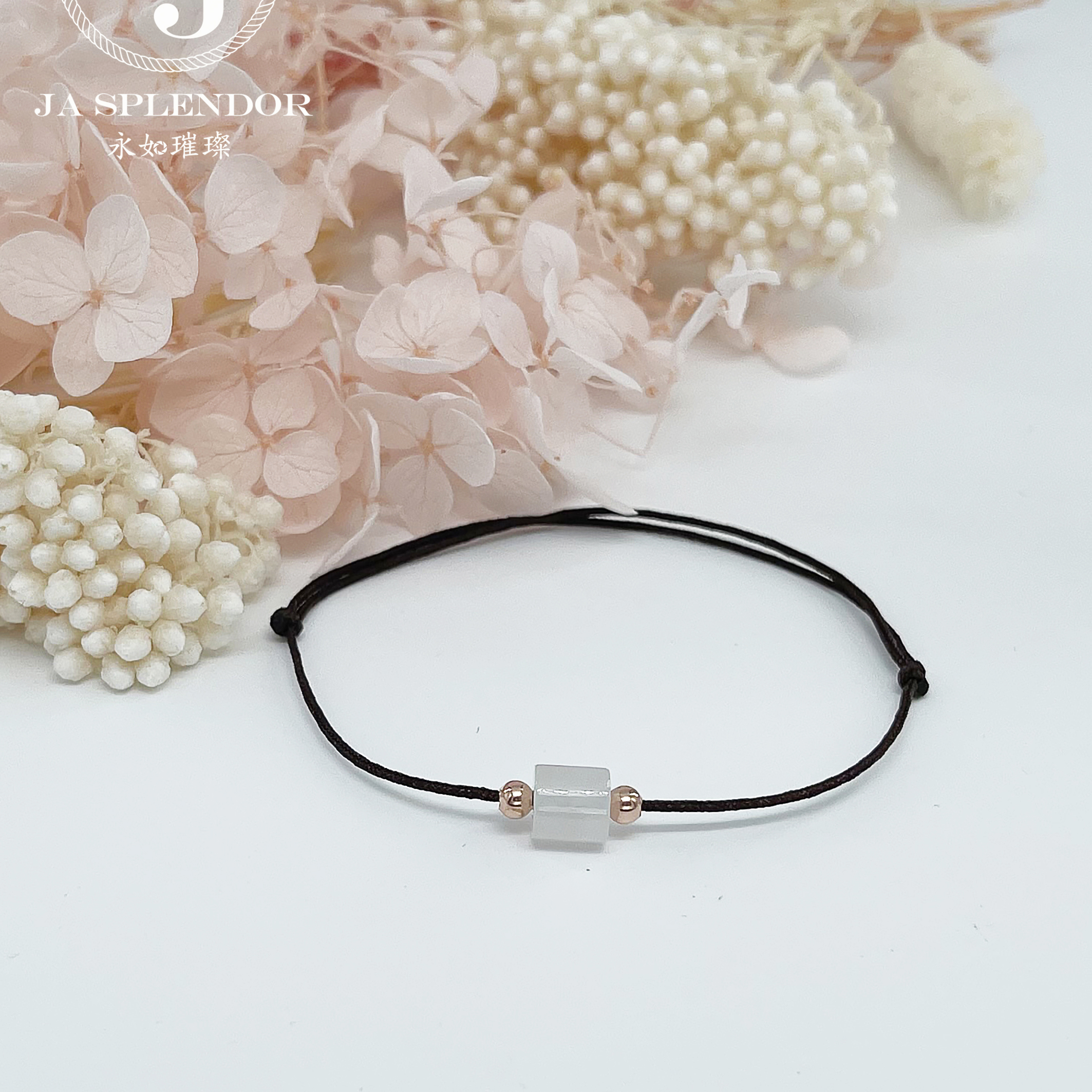 Handmade 天然翡翠A玉系列 愛意傳承幸福幸運小手繩 (100元2件)