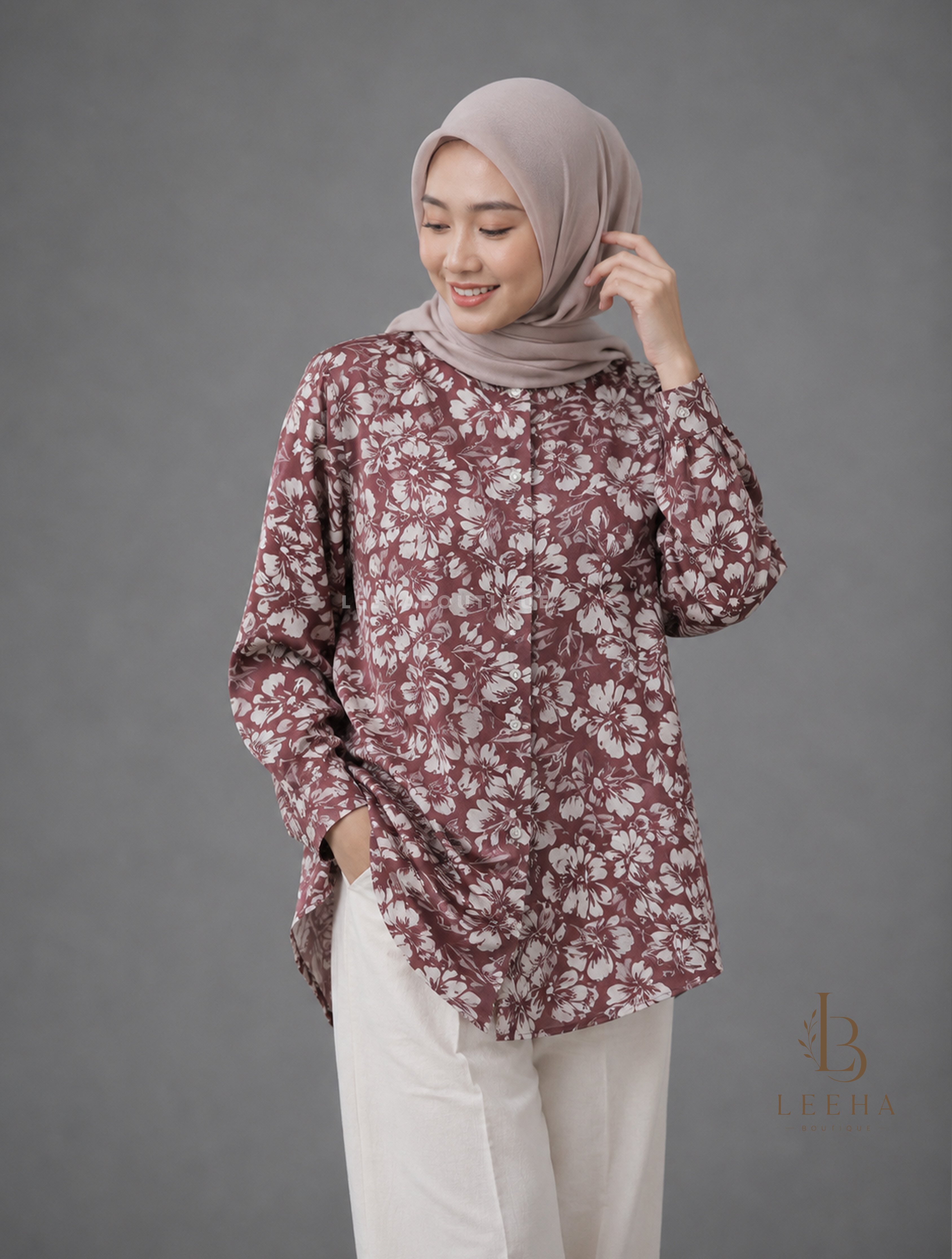 LAURA BLOUSE SATIN
