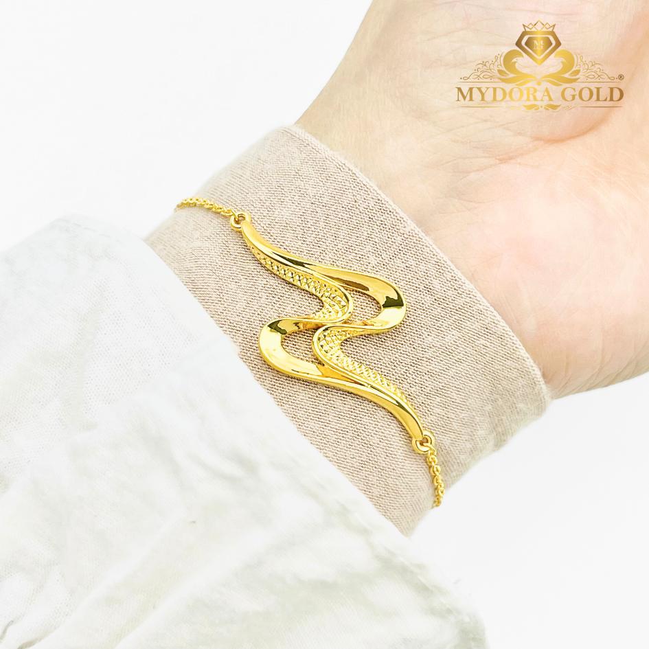 MYDORA Rantai Tangan Sauh Fesyen + Ombak Rindu Double l EMAS 916/22K