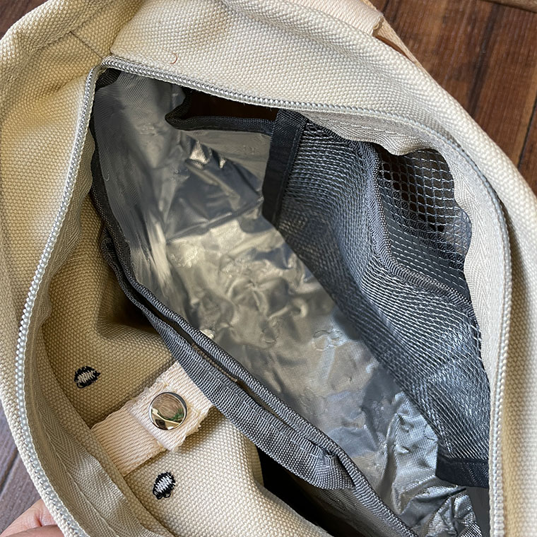 miffy 2ways 保溫 刺繡拉鏈帆布袋 