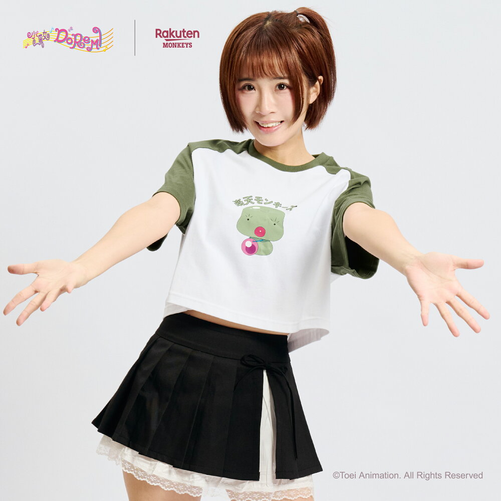 《Pre-Order》短版T｜小魔女DoReMi X 台灣樂天桃猿商品 (26D27-P)