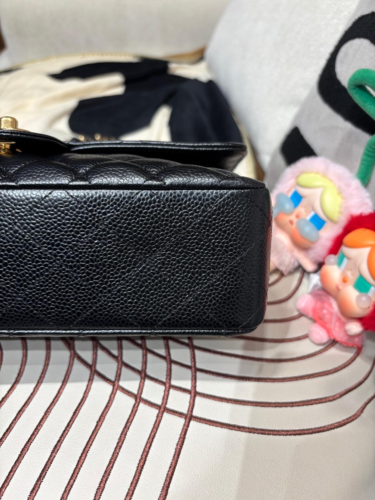 Chanel Classic A01112 黑色荔枝牛皮金鏈 100%Authentic, 98%New ✅收據✅Card✅Dust bag✅Box