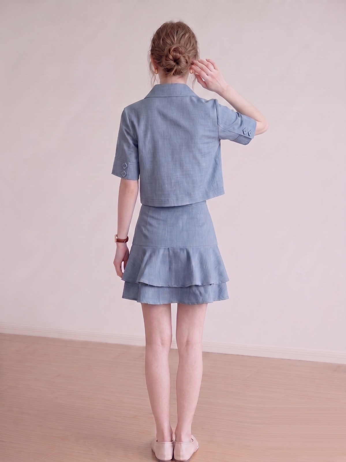 2111BB Aurora Tailored Cropped Shirt