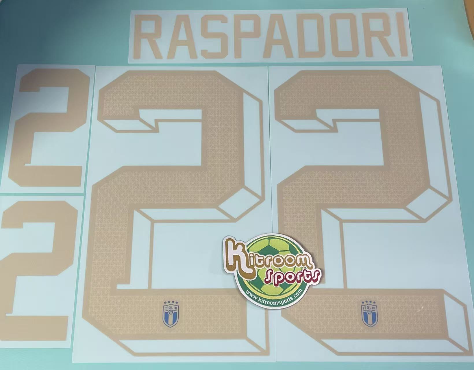2022 Italy Home Nameset #22 RASPADORI