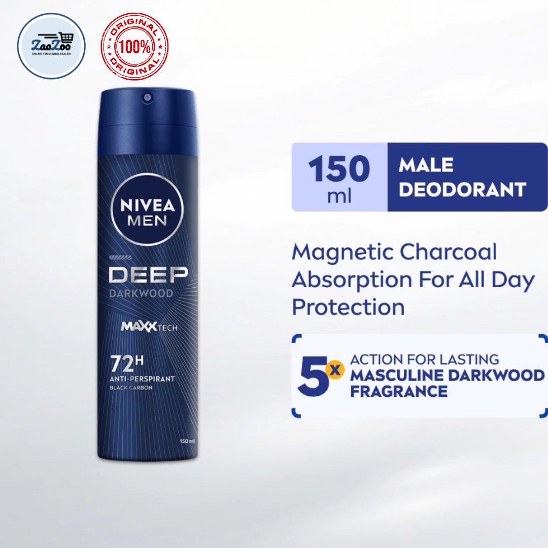 Nivea Men Deodorant Spray 150ml - Deep Darkwood