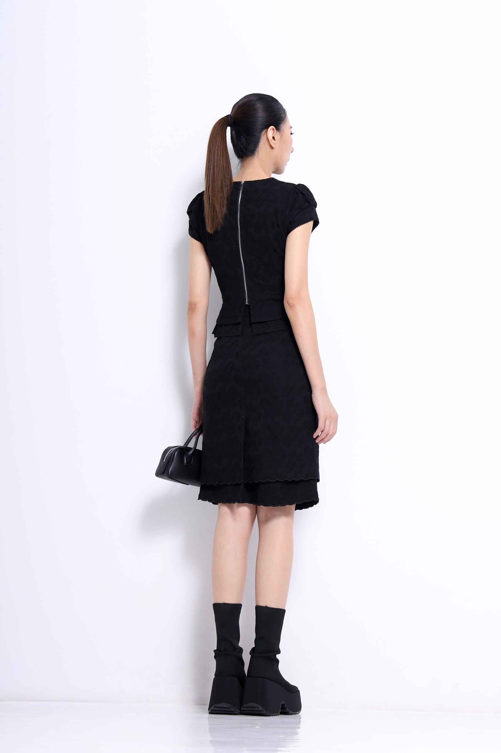 CS1425 Celeste Lace Peplum Dress