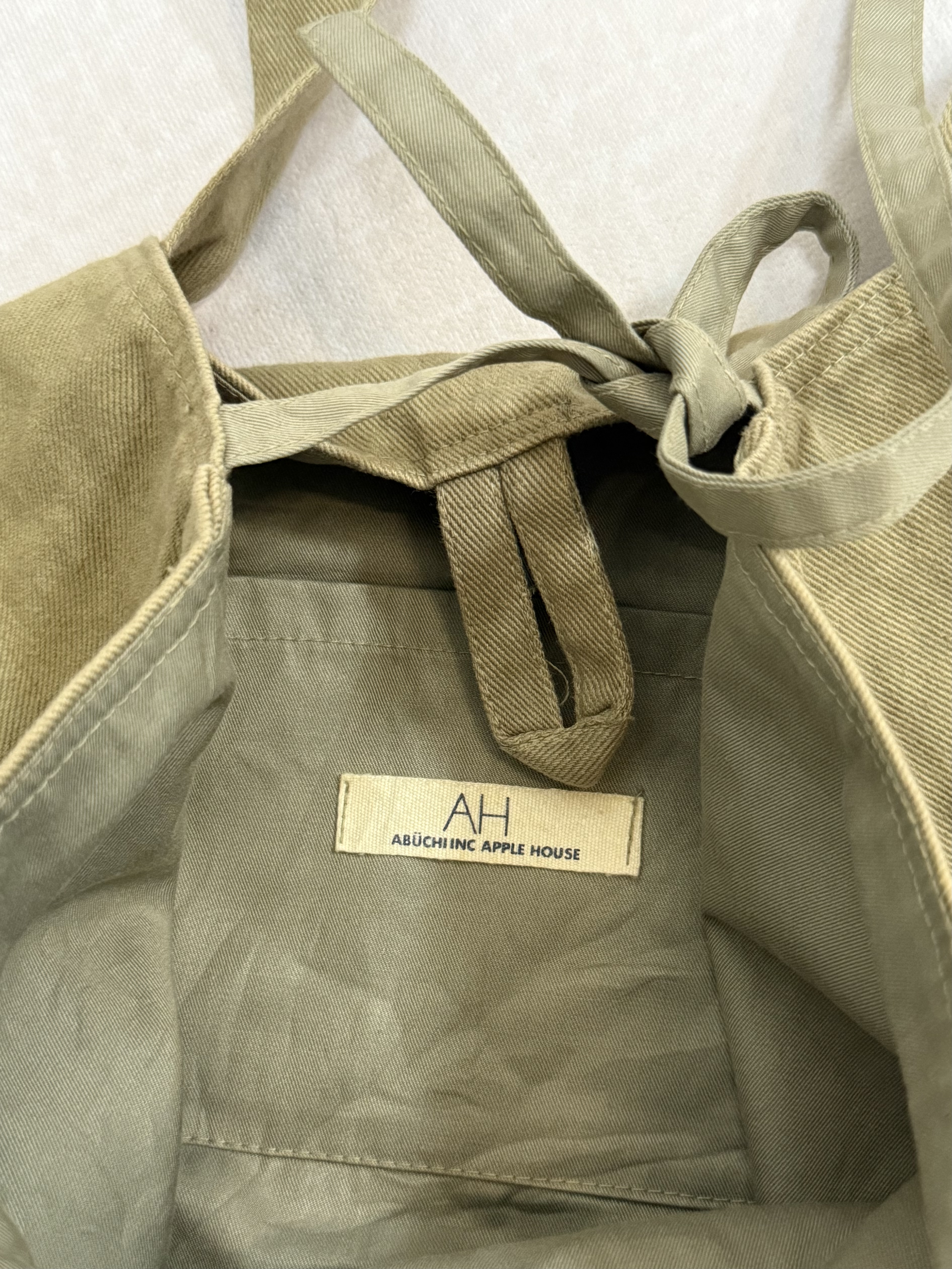 Vintage Olive Drawstring Backpack