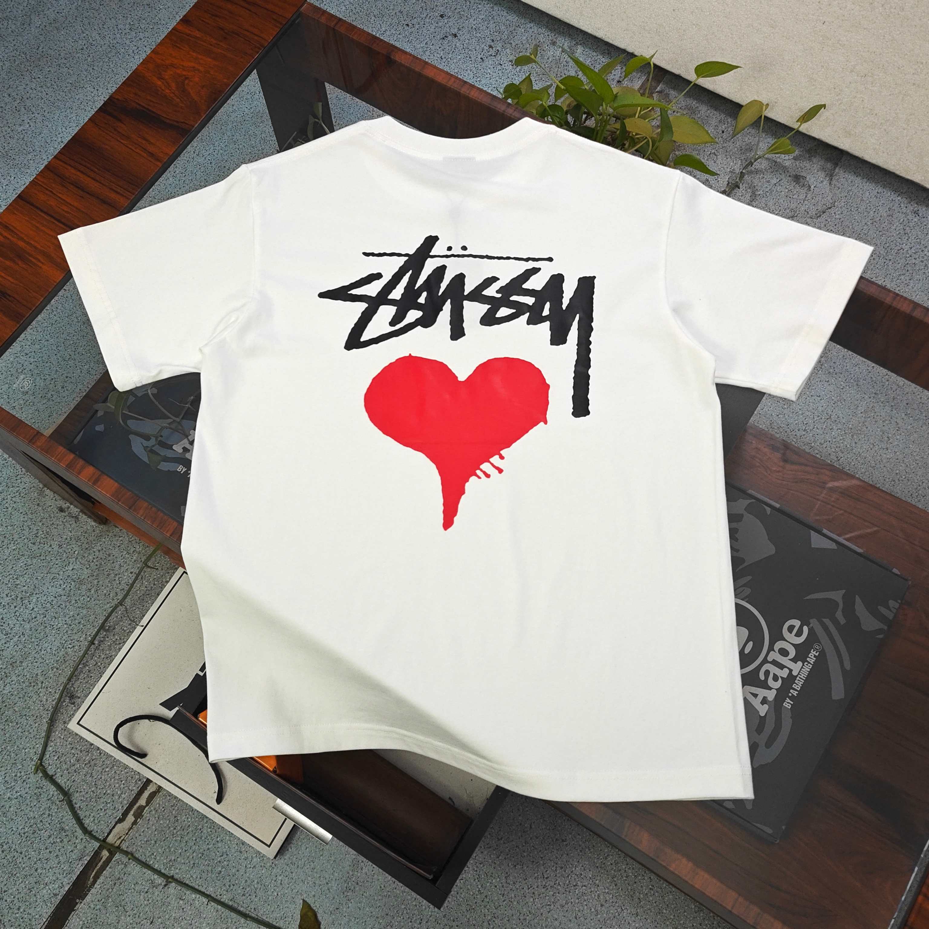 Stussy Stock Heart Tee | Blue Box