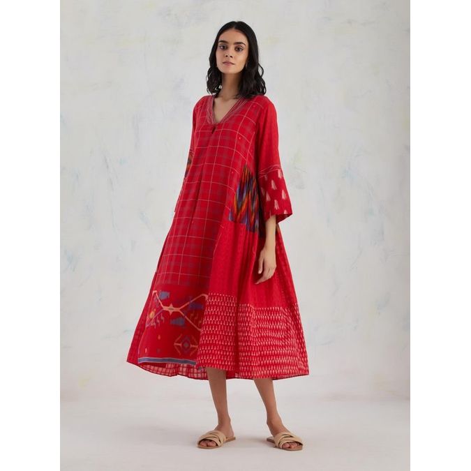 Jamdani V領/兩件套catalog 印度非物質文化遺產手工搖織 