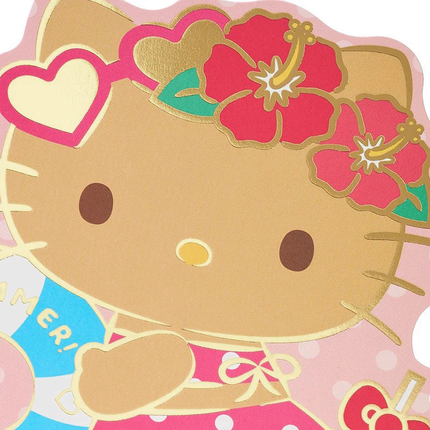 Sanrio - 造型明信片 (日燒Hello Kitty泳裝款)
