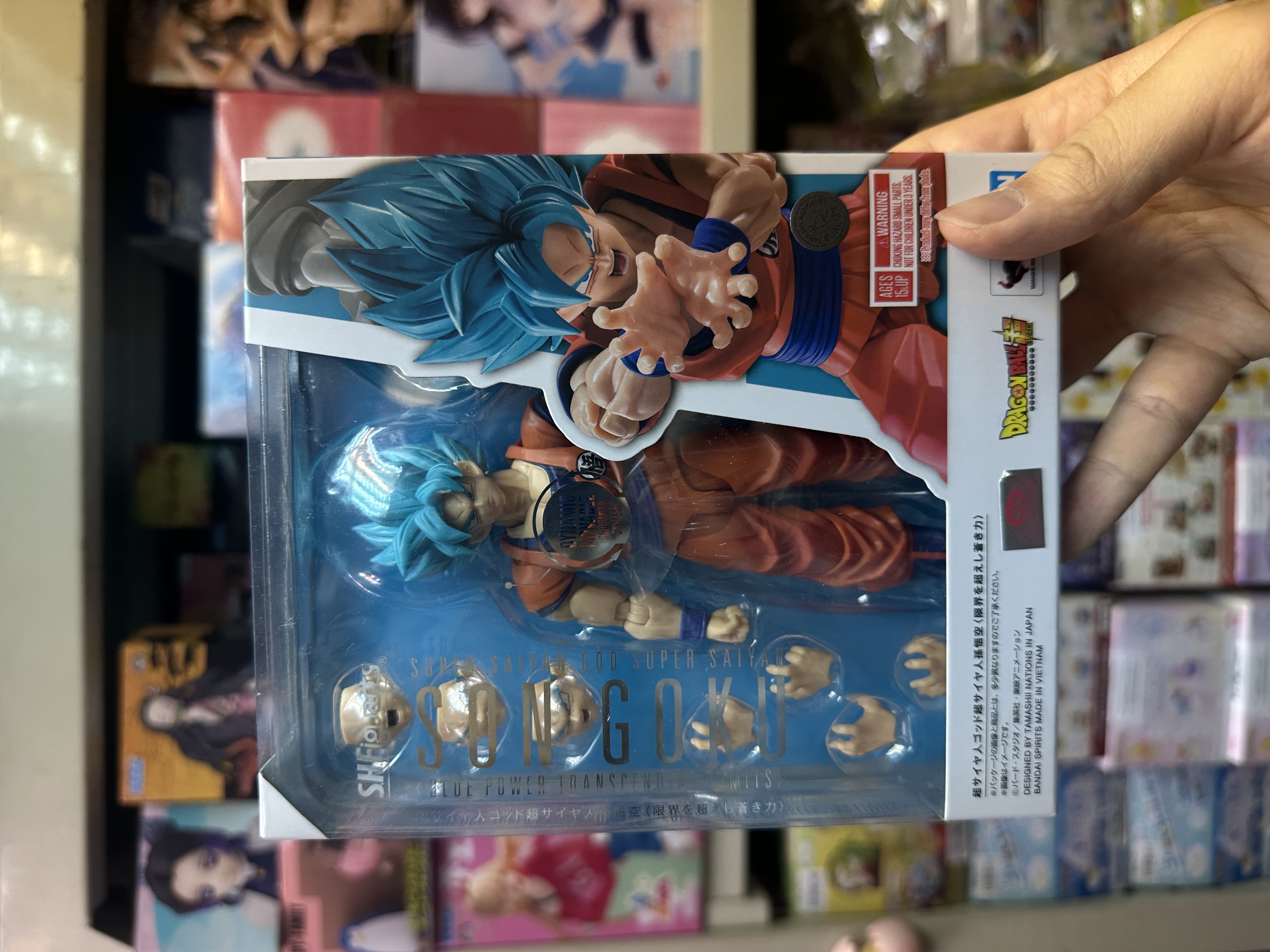 現貨 Bandai SHF 龍珠 超級撒亞人之神 SS 超藍悟空