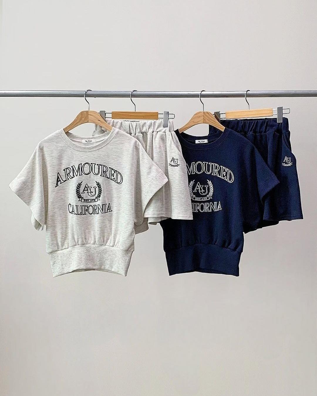 字母刺繡衛衣 Set