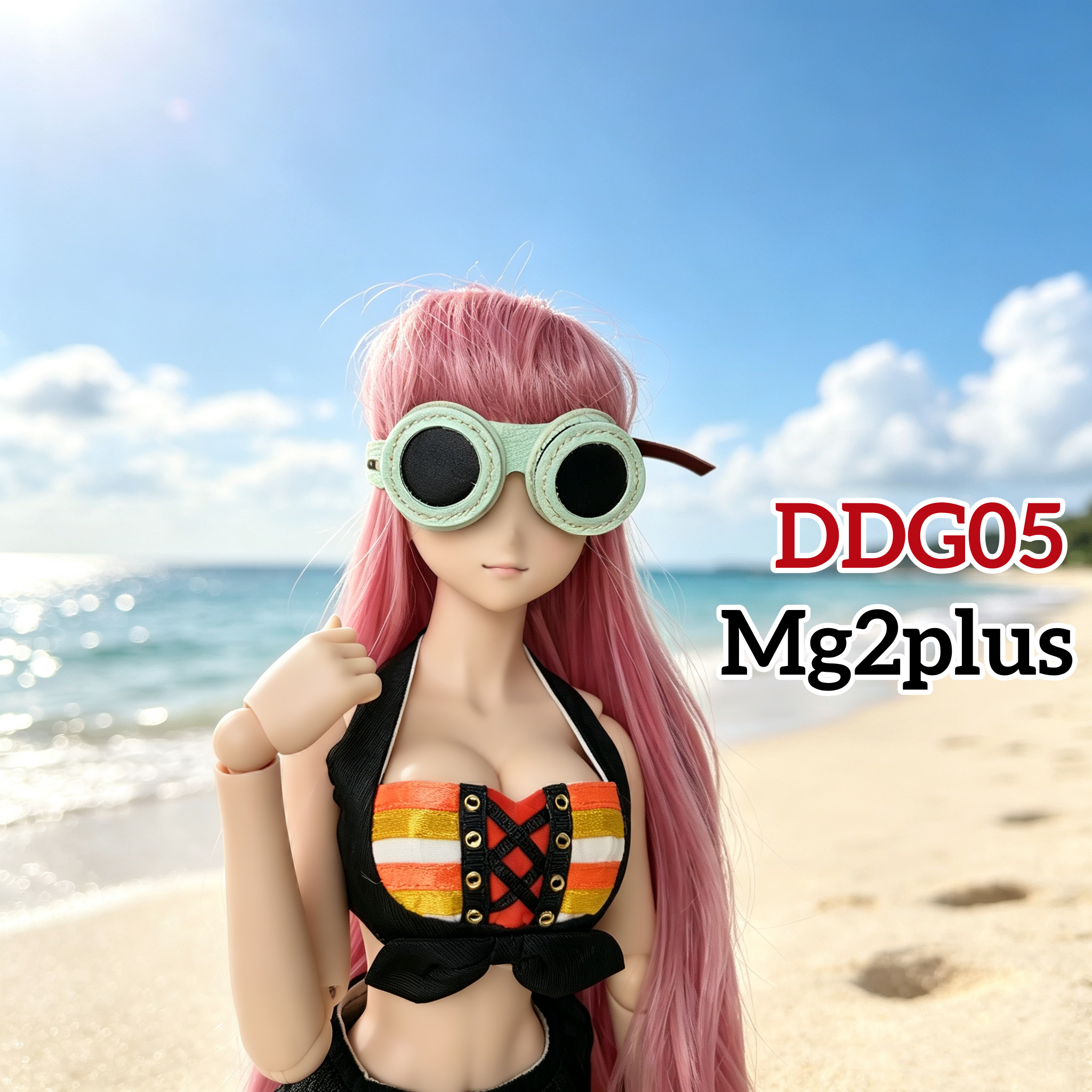 【MG2Plus】(20cm - 24cm Doll Head) 真皮手作蒸汽朋克風格眼罩 Handmade leather steampunk eye mask