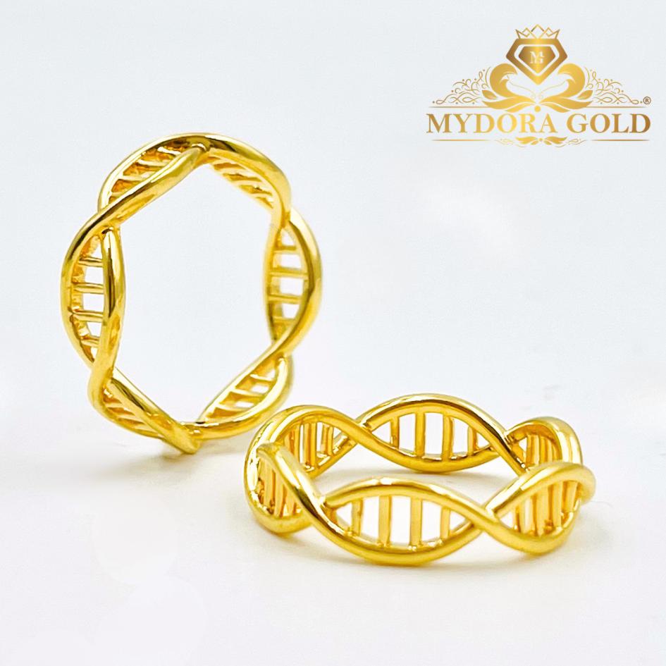 MYDORA Cincin DNA Full Gold 5G | Emas 916/22k