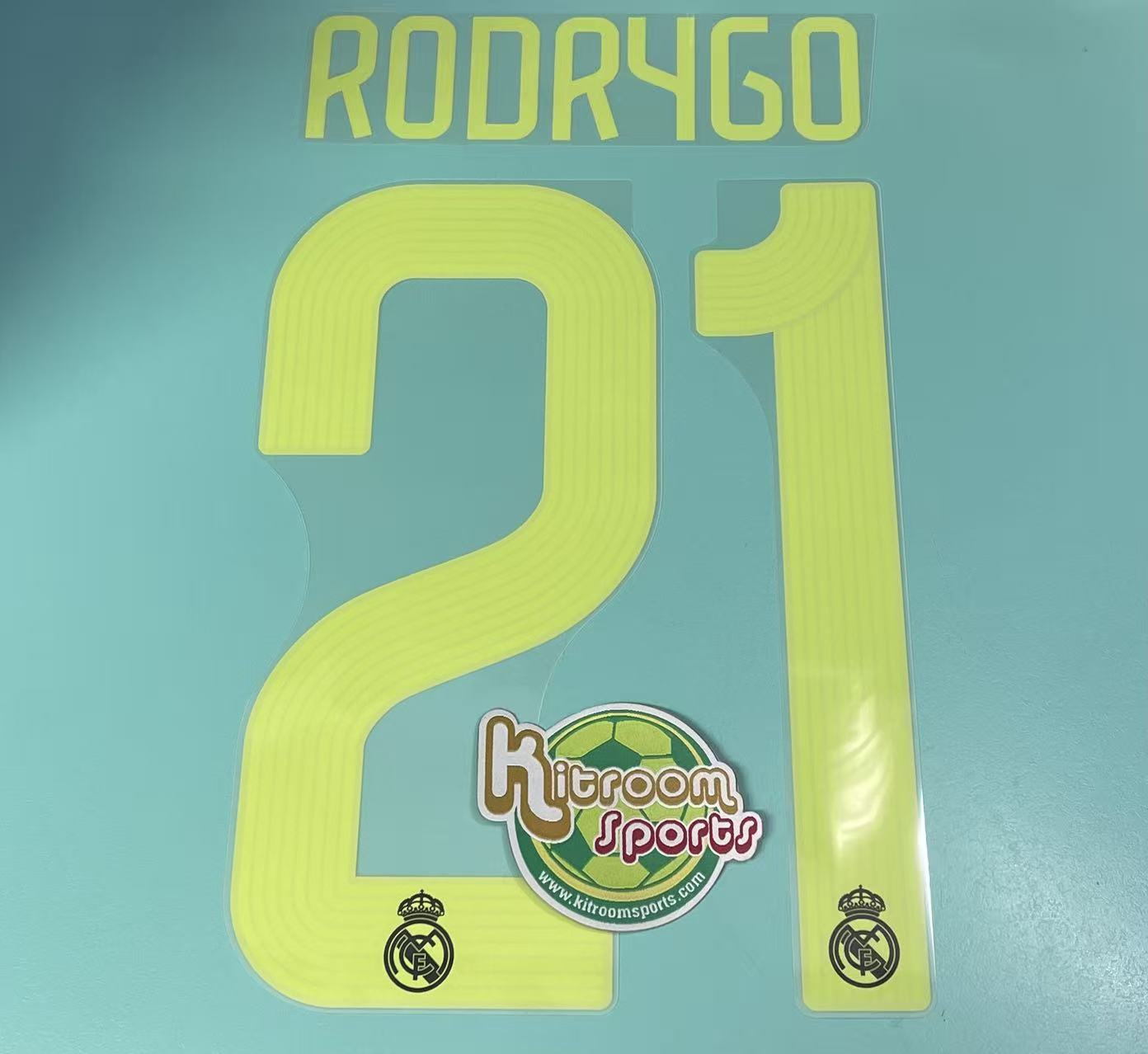 2022-23 Real Madrid 3rd Nameset #21 RODRYGO